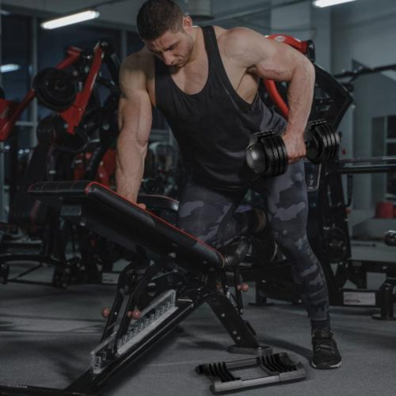 23kg / 52 Lb Adjustable Steel And Plastic Dumbbells