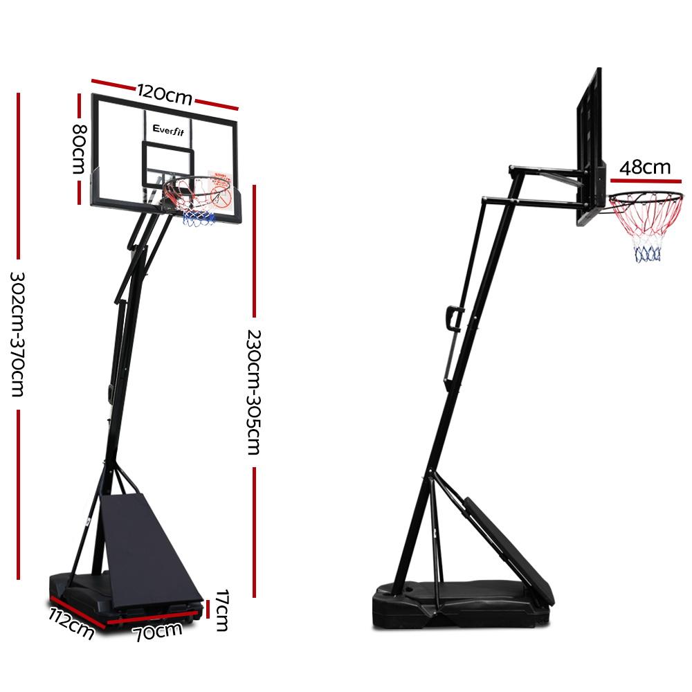 Everfit 3.05M Basketball Hoop Stand System Adjustable Height Portable